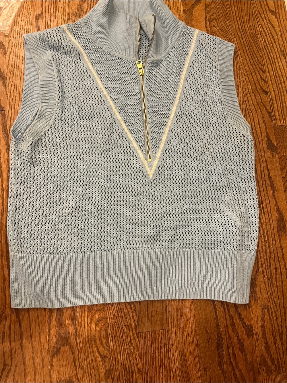 Varley Allena Half Zip Vest in Blue size XL